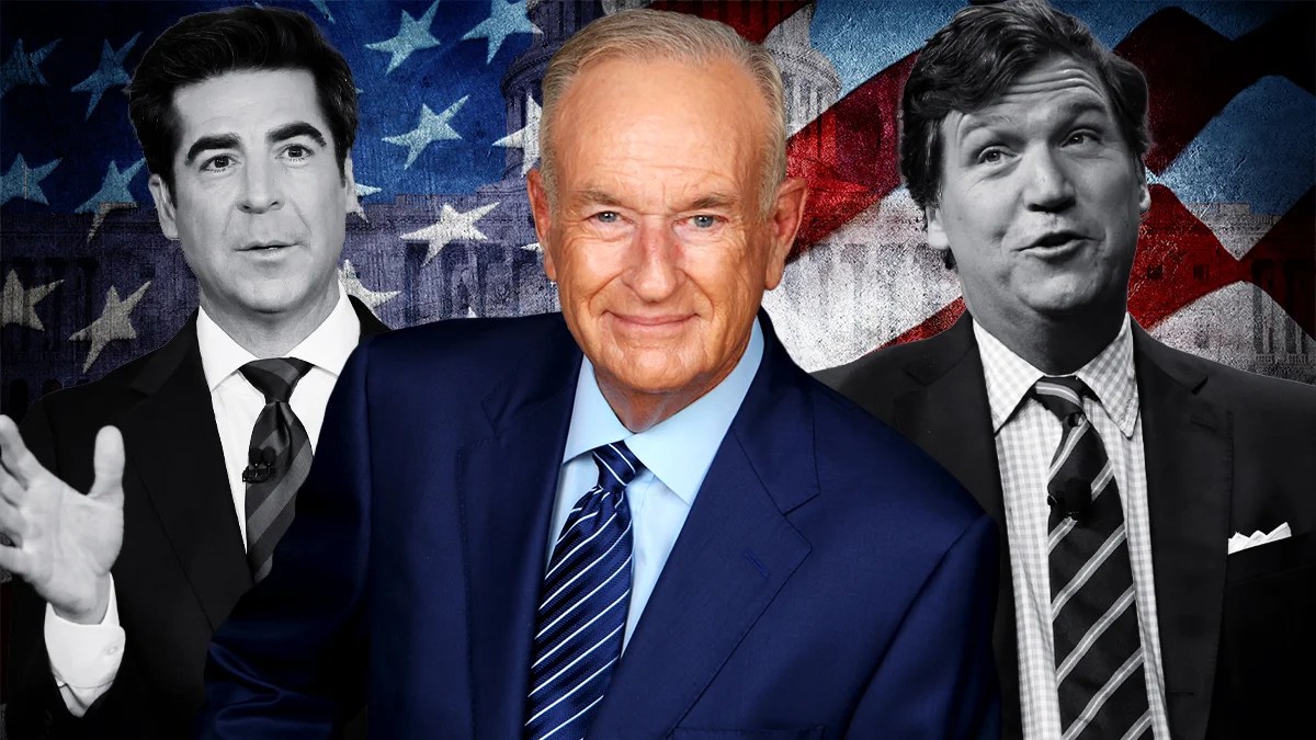 Jesse Watters, Bill O'Reilly and Tucker Carlson