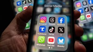 iphone with social media apps