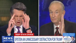 Leland Vittert and Bill O'Reilly (Credit: NewsNation)