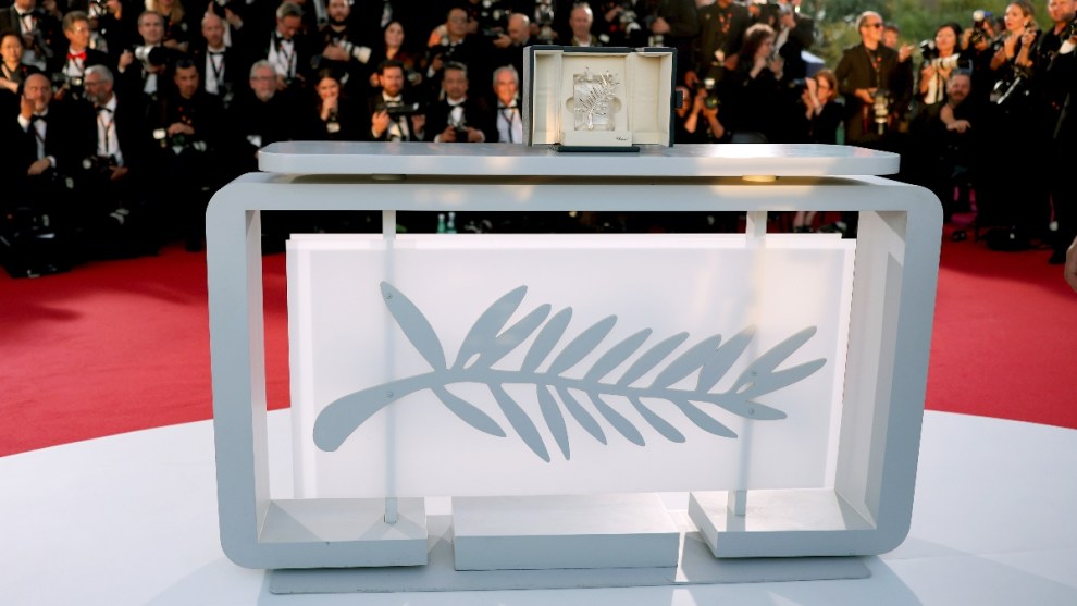 A view of the Palme d'Or on display during the Palme D'Or winners photocall at the 78th annual Cannes Film Festival at Palais des Festivals on May 24, 2025 in Cannes, France