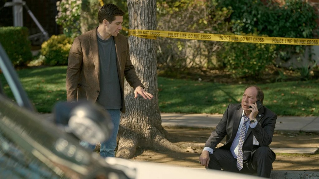 Jake Gyllenhaal and Bill Camp in "Presumed Innocent" (Apple TV+)
