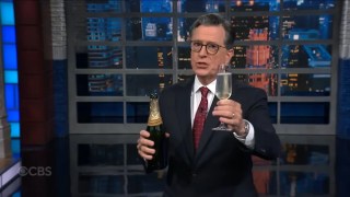 Colbert Toasts QAnon Shaman for Turning on Trump Over Epstein, Then Backtracks Over Even Weirder Conspiracy Theory | Video