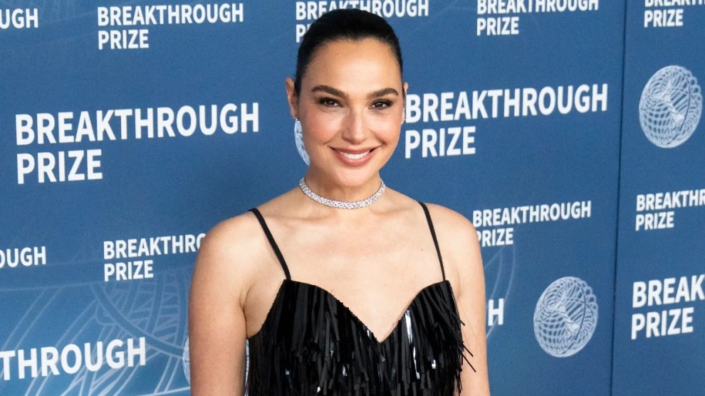 Gal Gadot attends the 2025 Breakthrough Prize Ceremony at Barker Hangar on April 05, 2025 in Santa Monica, California