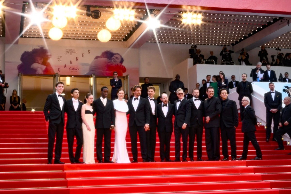 Cameron Mann, Matt Gomez Hidaka, Amelie Hoeferle, Micheal Ward, Emma Stone, Luke Grimes, Mayor of Cannes David Lisnard, Austin Butler, Ari Aster, Joaquin Phoenix, Lars Knudsen, Pedro Pascal and Clifton Collins, Eddington