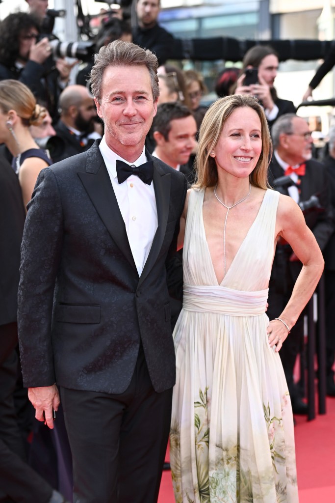 Edward Norton and Shauna Robertson, Cannes 2025