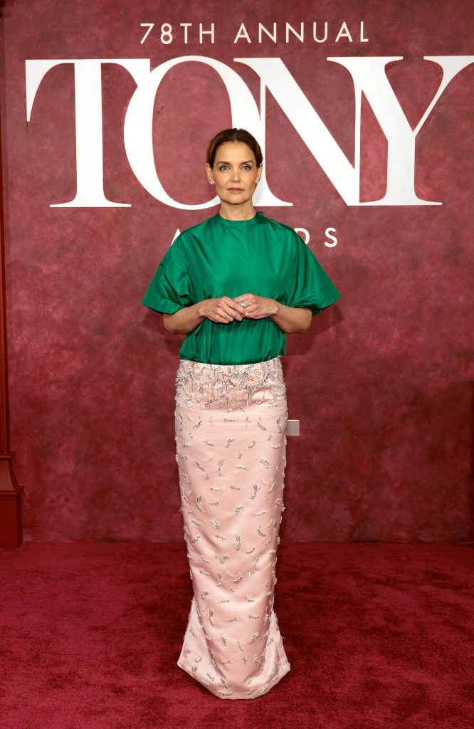 Katie Holmes attends The 78th Annual Tony Awards at Radio City Music Hall. (Credit: Dimitrios Kambouris/Getty Images)
