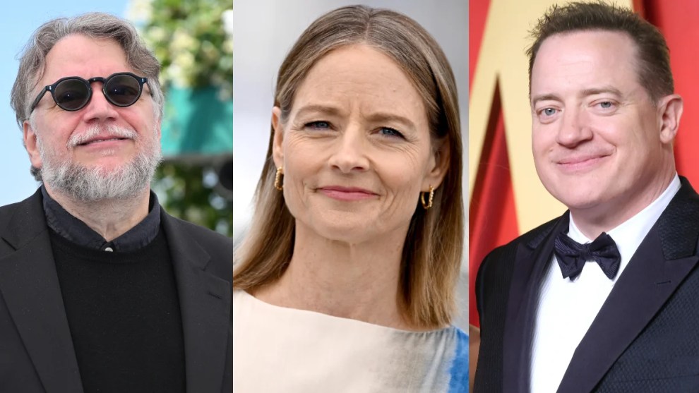 Guillermo del Toro (left), Jodie Foster (middle) and Brendan Fraser (right)