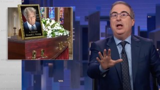 John Oliver Knows What Song He Wants Played at Trump’s Funeral: ‘You Can Throw a Bluetooth Speaker Pretty Far!’ | Video