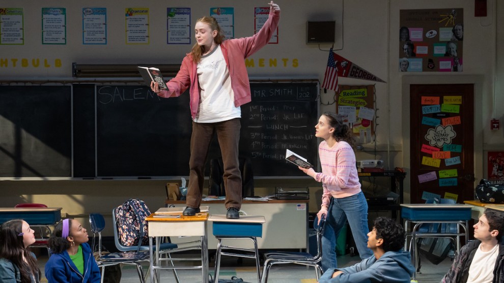 Sadie Sink and cast in "John Proctor Is the Villain" (Credit: Julieta Cervantes)