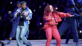 Kendrick Lamar and SZA’s Custom Leather Looks Steal the Super Bowl Halftime Show