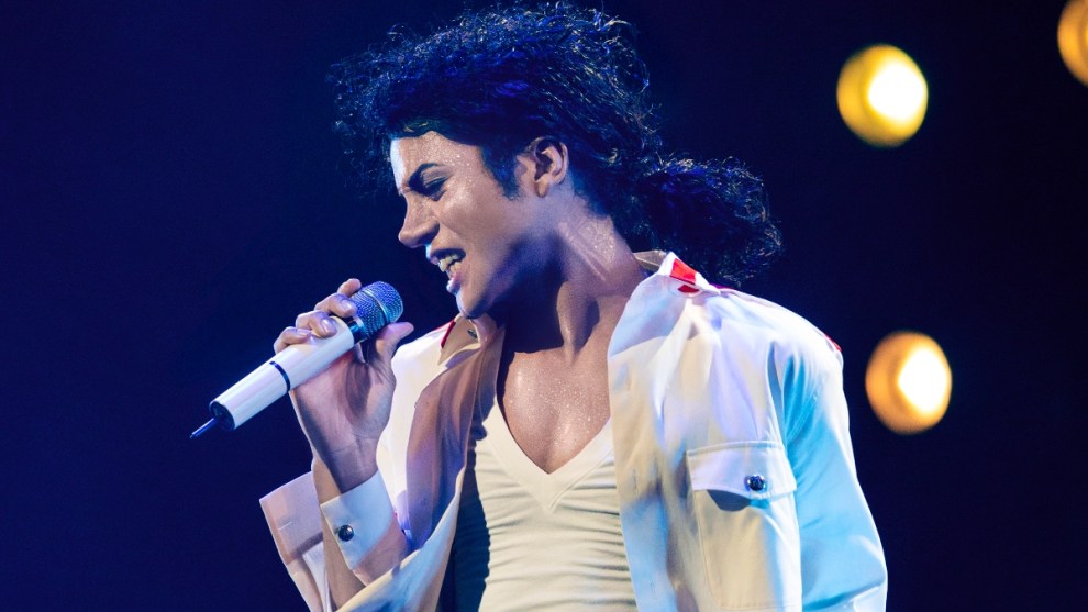 Jaafar Jackson as Michael Jackson in "MICHAEL" (Credit: Kevin Mazur)