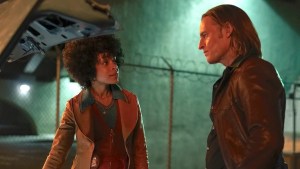 Rachel Hilson and Josh Holloway in "Duster"