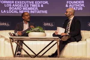 Oliver Darcy, and Kevin Merida, TheGrill 2024 Photo by Randy Shrosphire