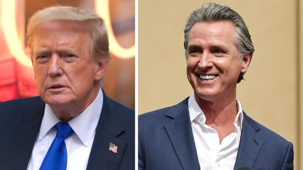 Donald Trump Gavin Newsom (Getty Images)