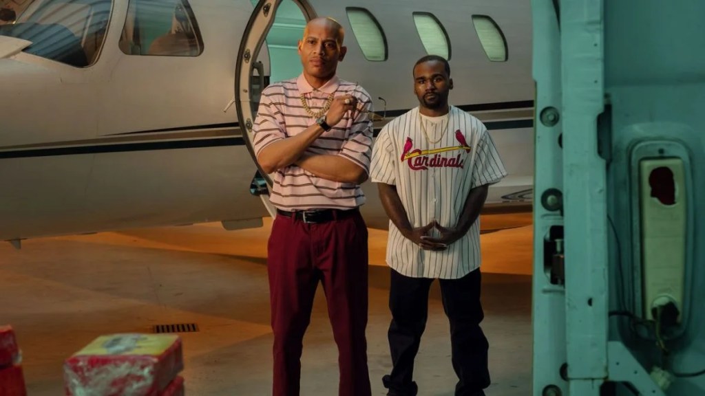 Episode Description: "Meech and Terry are focused on expanding their business. While Terry looks for a new connection in South Carolina, a new musical artist piques Meech's interest. Meanwhile, Detective Bryant continues his pursuit of BMF"). (Starz)