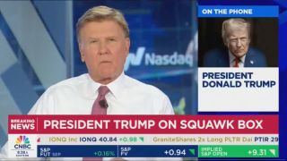 Trump Calls Into CNBC to Tout High Poll Numbers, Cites Analyst Who Immediately Refutes Him: ‘2nd Lowest on Record’ | Video