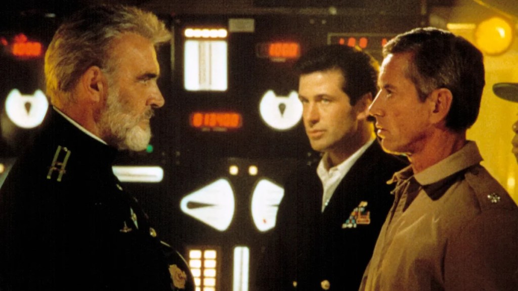 Sean Connery, Alec Baldwin, and Scott Glenn in "The Hunt for Red October."