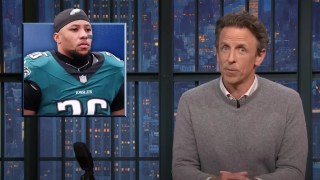 Seth Meyers Warns Saquon Barkley About ‘Embarrassing’ Trump Publicly: ‘He’s Going to Make You Secretary of Defense’ | Video