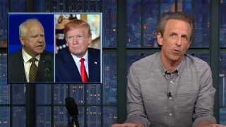 Seth Meyers Warns Tim Walz Not to Start ‘Bragging War’ Against Trump About Being Sued: ‘You’ll Never Win’ | Video