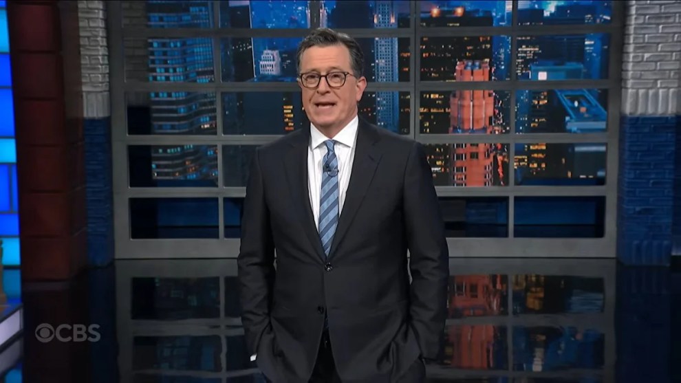 Stephen Colbert roasting low turnout for Trump parade on The Late Show