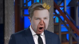 Stephen Colbert Dons a Mask to Mock JD Vance as an ‘Insane Spoiled Baby Emperor’ Over Water Scandal | Video