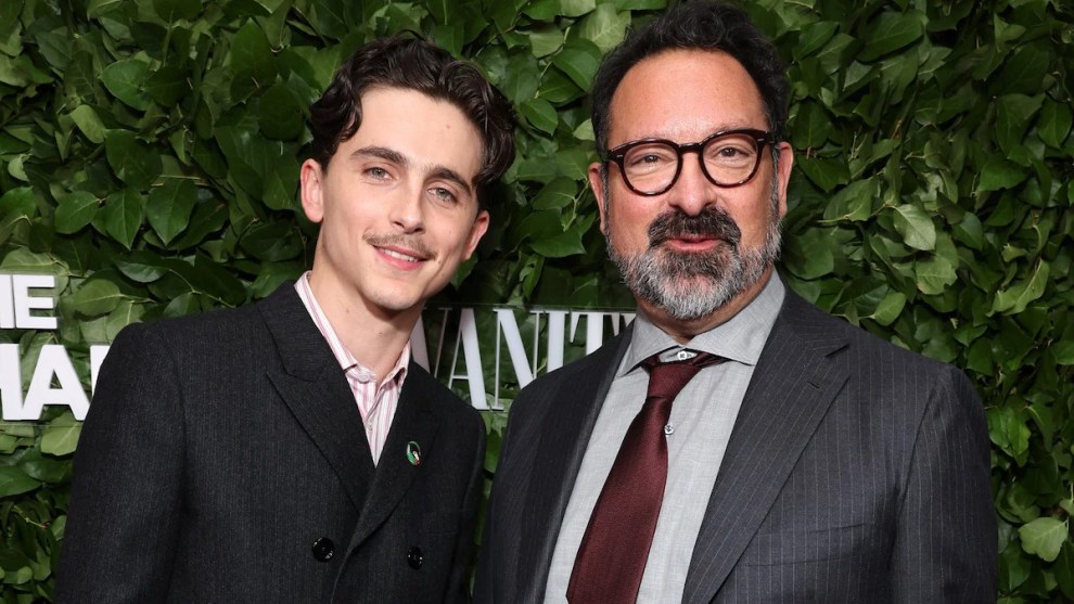 Timothée Chalamet and James Mangold attend the Gothams 34th Annual Film Awards. (Credit: Cindy Ord/Getty Images) high side