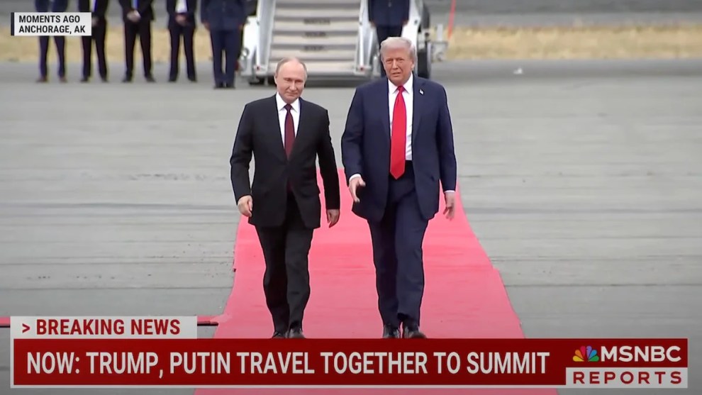 Vladimir Putin and Donald Trump (Credit: MSNBC)