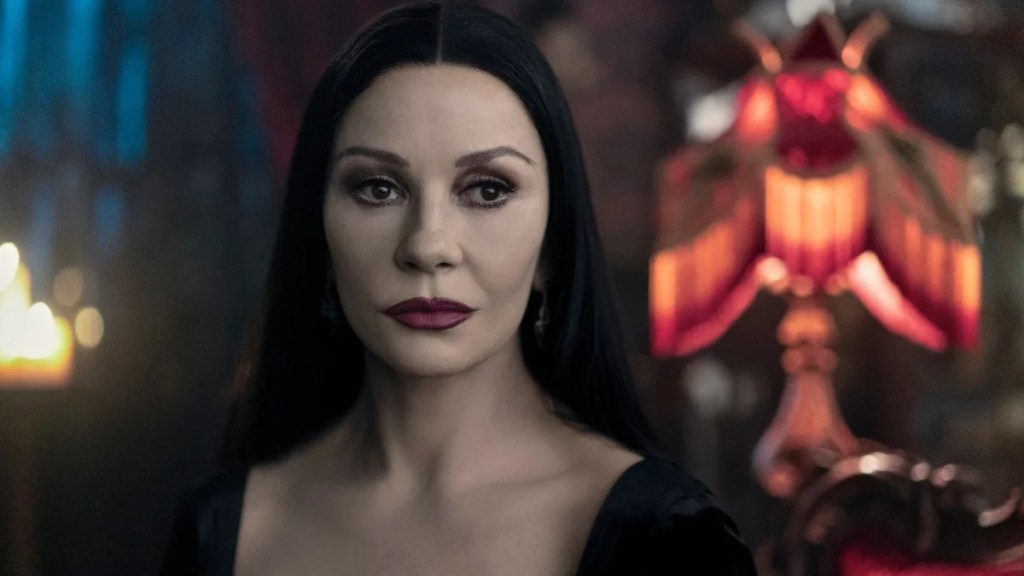 Catherine Zeta-Jones as Morticia Addams in "Wednesday" Season 2